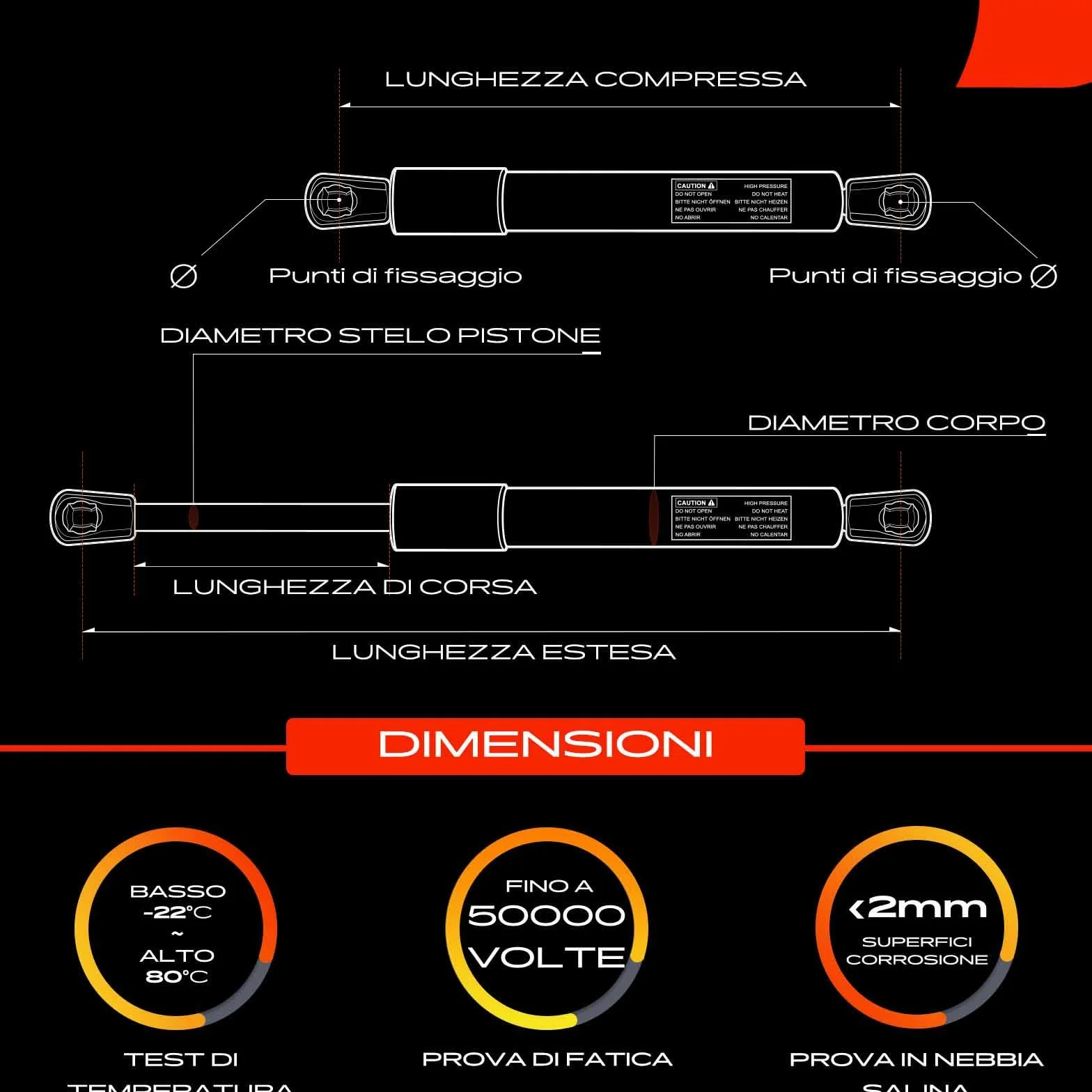 Frankberg 2x Molle a gas Cofano Motore Compatibile con Grand Cherokee II WJ WG Tutti i Motori SUV 1999-2005 Replace# 55136764AA