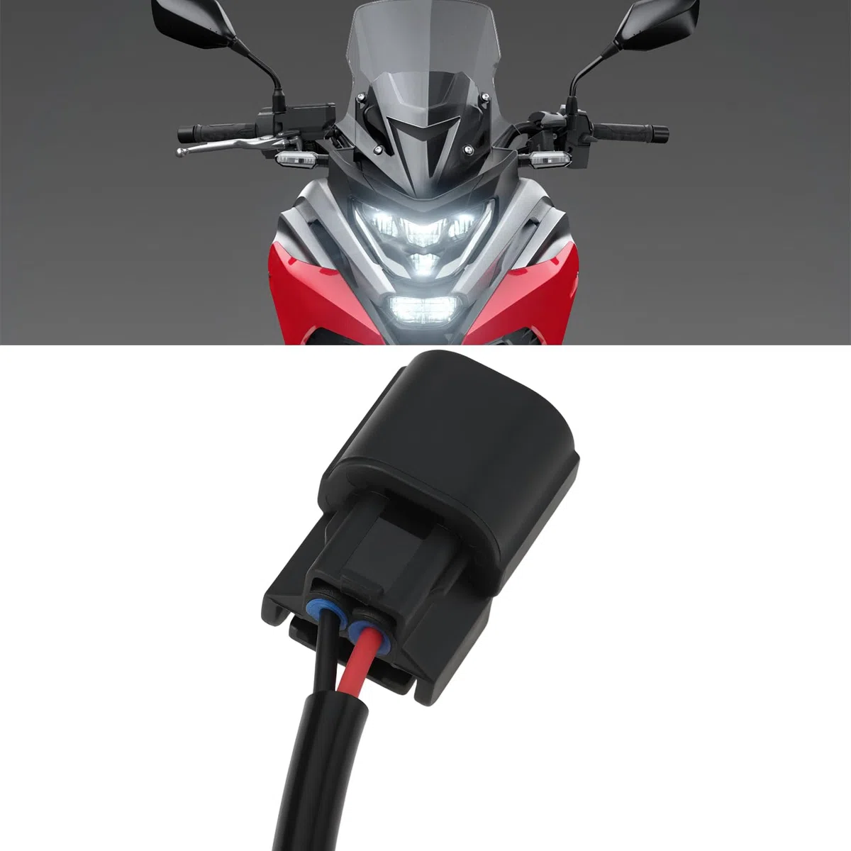 OTOTEC Cablaggio Adattatore Per Fendinebbia Da 2 Pezzi Con Terminali Compatible Con Honda NC750x 2023+