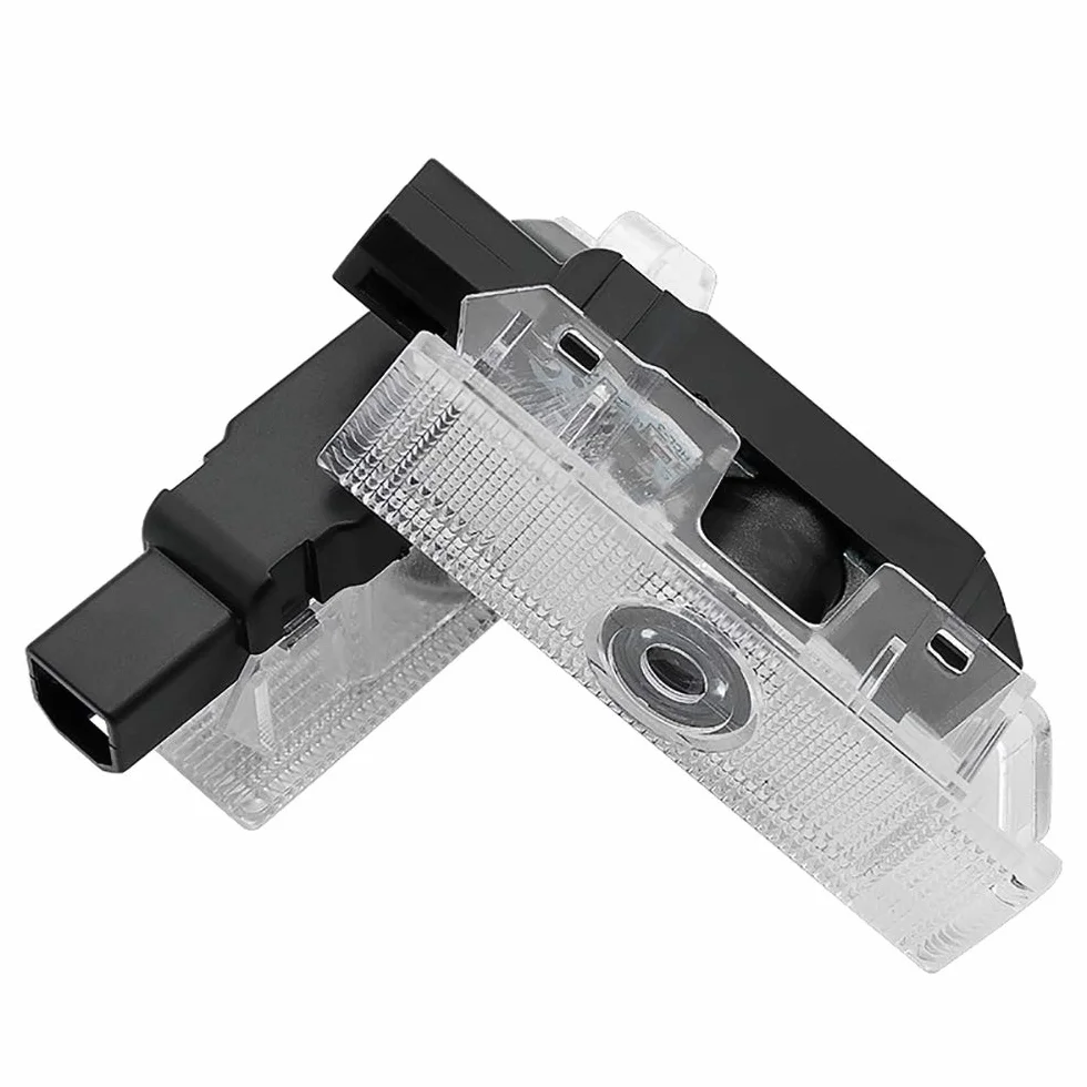 2 pezzi Illuminazione portiera logo di benvenuto Definizione ombra fantasma Decorazione auto LED Porte per auto Luci di ingresso Lampada emblema 3D (Per 500x)