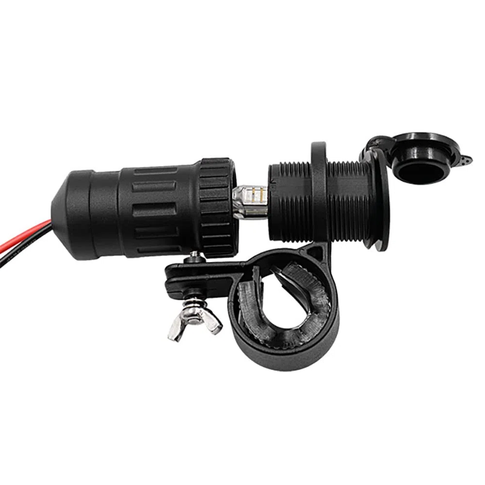 Accendisigari per moto, 12-24V 240W Presa di alimentazione con manubrio, UniV/e*rsal Impermeabile Accendisigari ad alta potenza