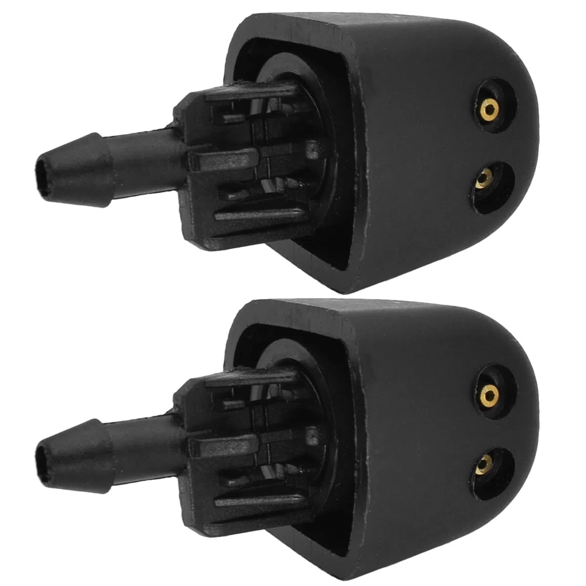 2 getti lavavetri anteriori ugelli acqua spray 93160047 7700823915, for Renault, Trafic II X83, for Opel, for Vauxhall, Vivaro Primastar Ugello per getti lavacristallo anteriore