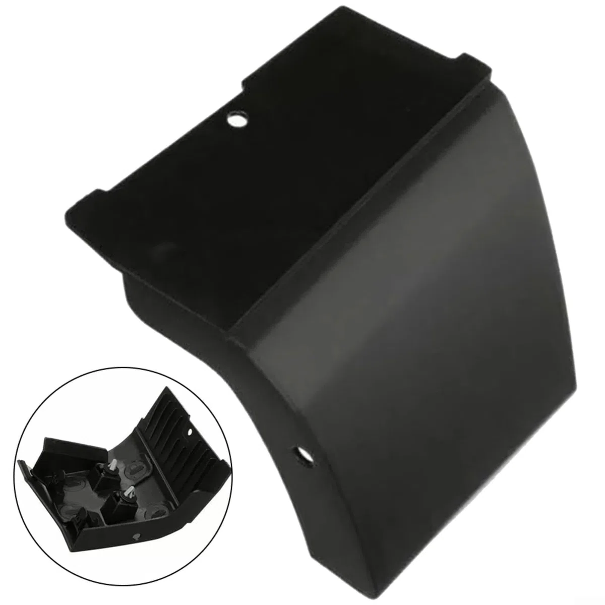 Modanatura laterale inferiore anteriore destra per Mazda CX-3 2016-2021, parte ABS nera D10E-51-PJ0C