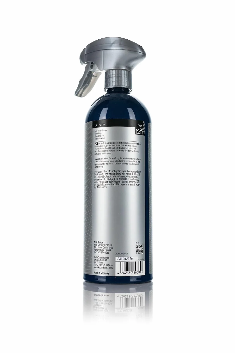 Koch Chemie - Speed Glass Cleaner, detergente rapido per vetri, 750 ml