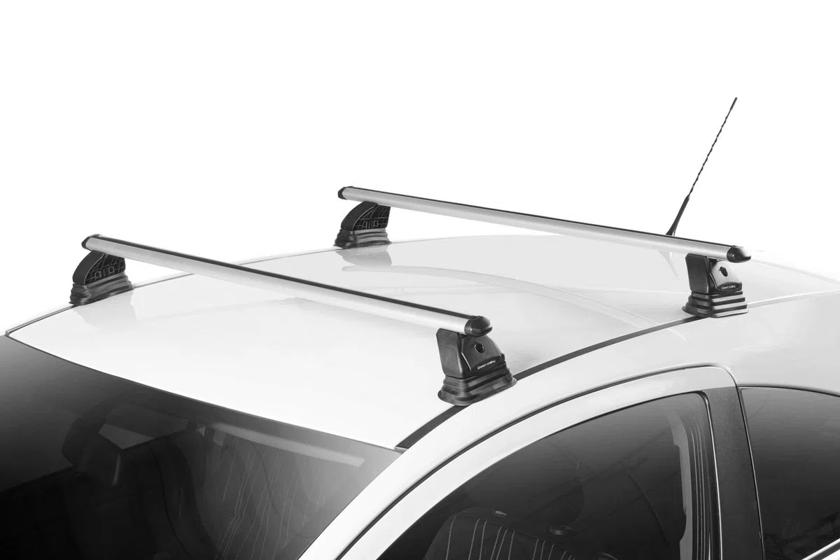 Box da tetto JUEASY300 300 litri nero + portapacchi VDP EVO in alluminio compatibile con Mazda CX-7 (ER) 5 porte 2006-2012