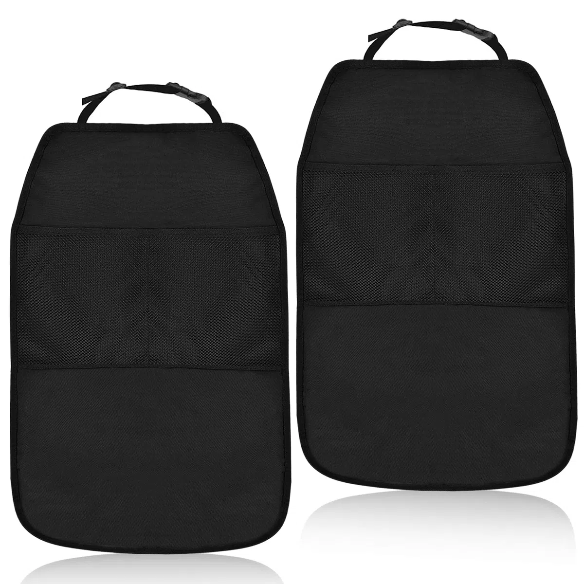 2 Pezzi Protezioni per Sedile Posteriore Auto, Organizer con 2 Tasche Kick Mats per Mantenere l'Auto Pulita e Ordinata
