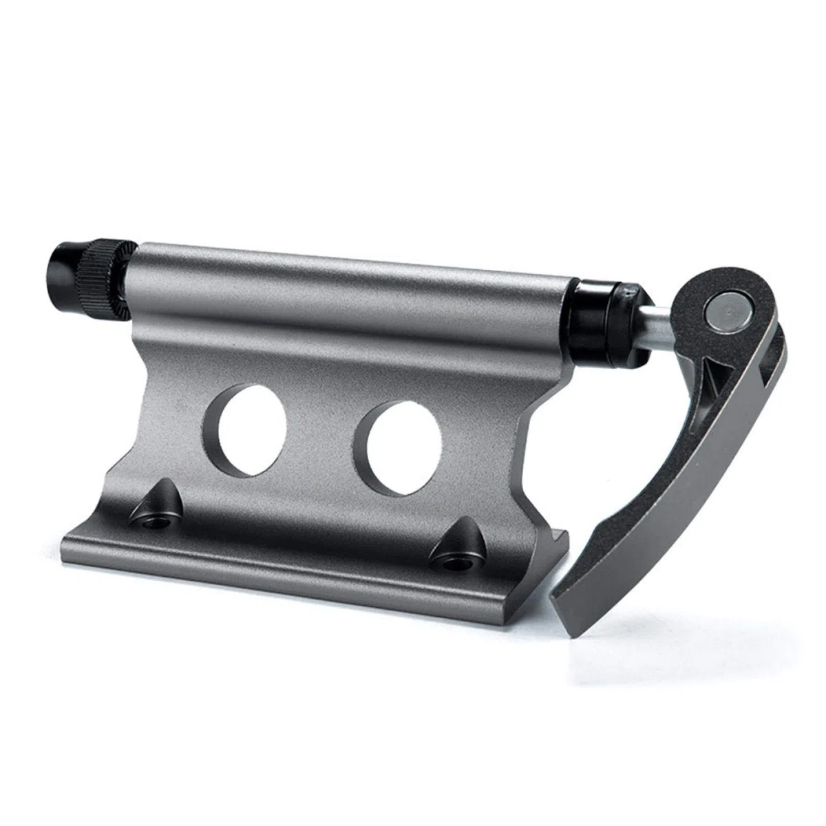 Portabici da automobile in lega di alluminio, Blocco bici Supporto forcella Supporto forcella a sgancio rapido unisex, Portapacchi Fisso per Forcella Anteriore per portabici da Viaggio(Argento)