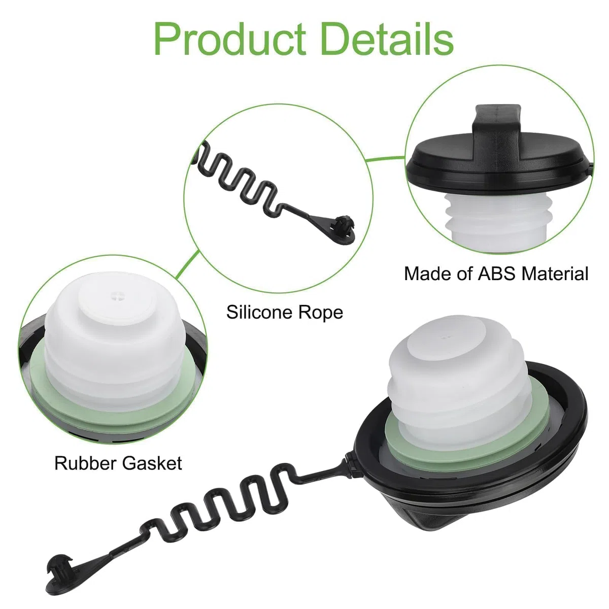 EEEKit Tappo Serbatoio Carburante Adatto per Ford Fiesta MK5 2001-2008, Tappo Benzina/Serbatoio Carburante Diesel per Transit MK8, Transit Custom/Tourneo Custom, Fusion, KA