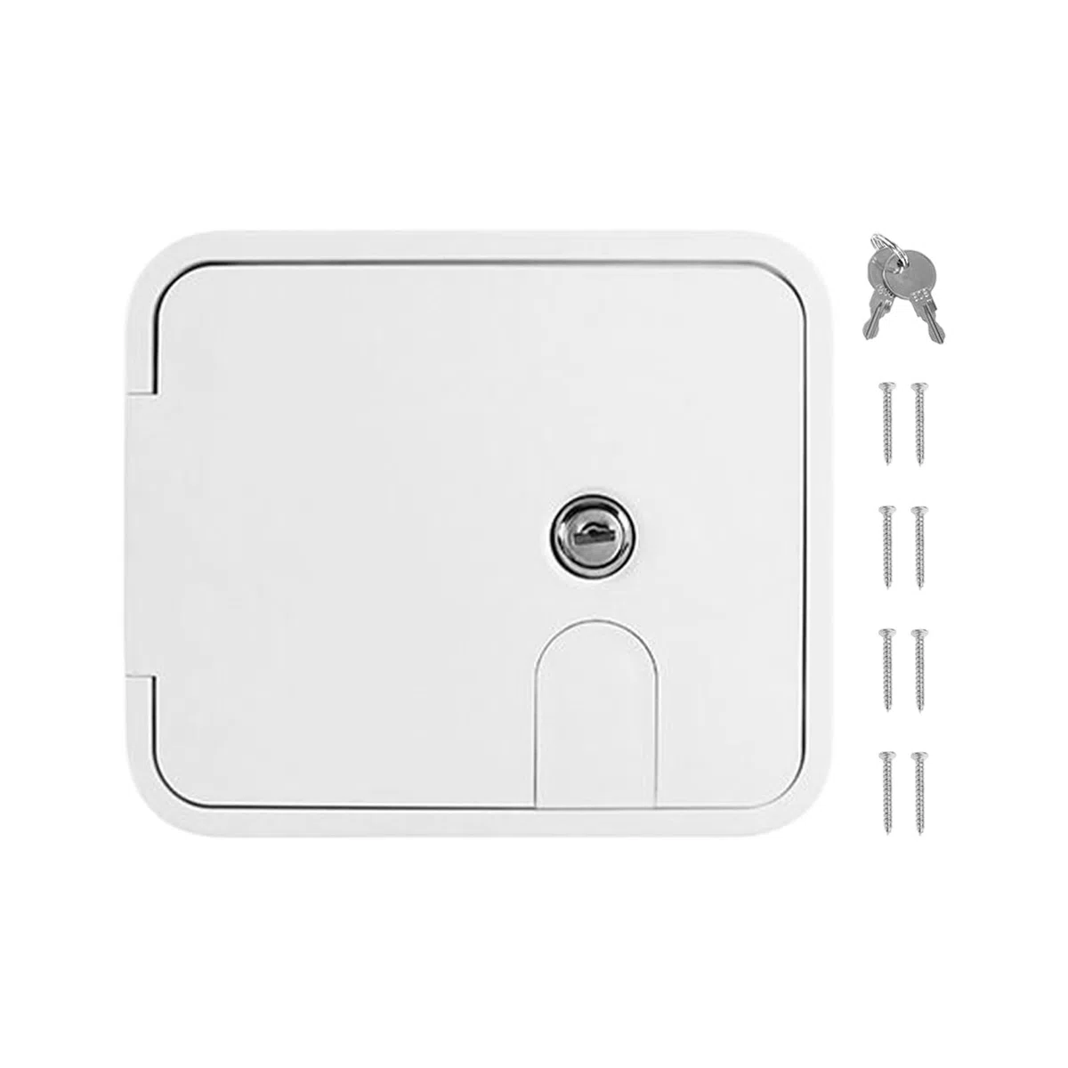 Portello Camper - Sportello Accesso | Materiale ABS Vano Esterno | Porta Di Ispezione Resistente Alla Ruggine Per Gavone, Chiusura Sicura, Ideale Per Rimorchio E Caravan Professionali
