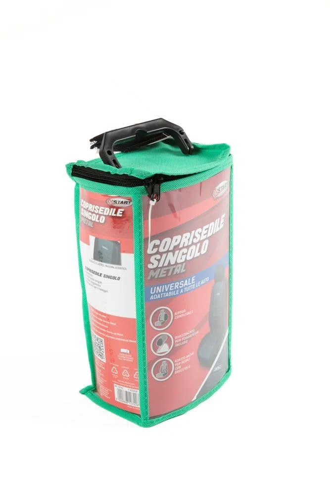 Start Coprisedile Metal singolo anteriore auto nero poliestere ptotezione sedile universale