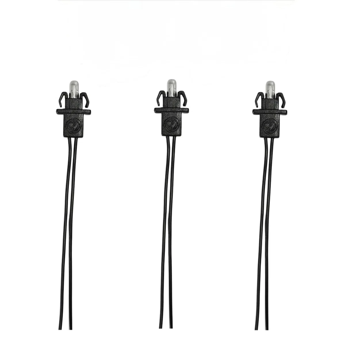 Generico 5 Luci Lampadine T5 con Portalampada Cruscotto Spie Specifico per Fiat Alfa, Lancia Punto, Panda, Ypsilon, 600, 500, Giulietta (CABLATO NERO 3PZ.)
