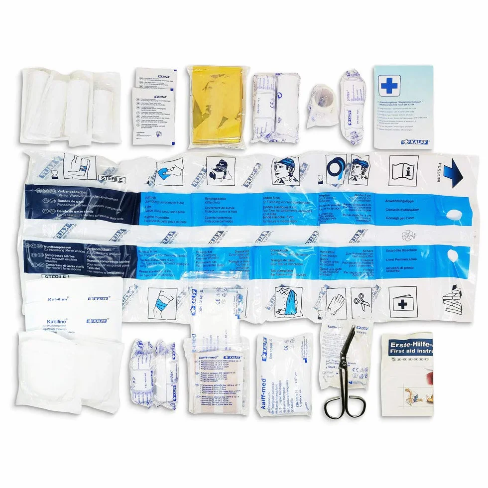Quattroerre 16056 Kit di Pronto Soccorso per Auto Omologato DIN 13164