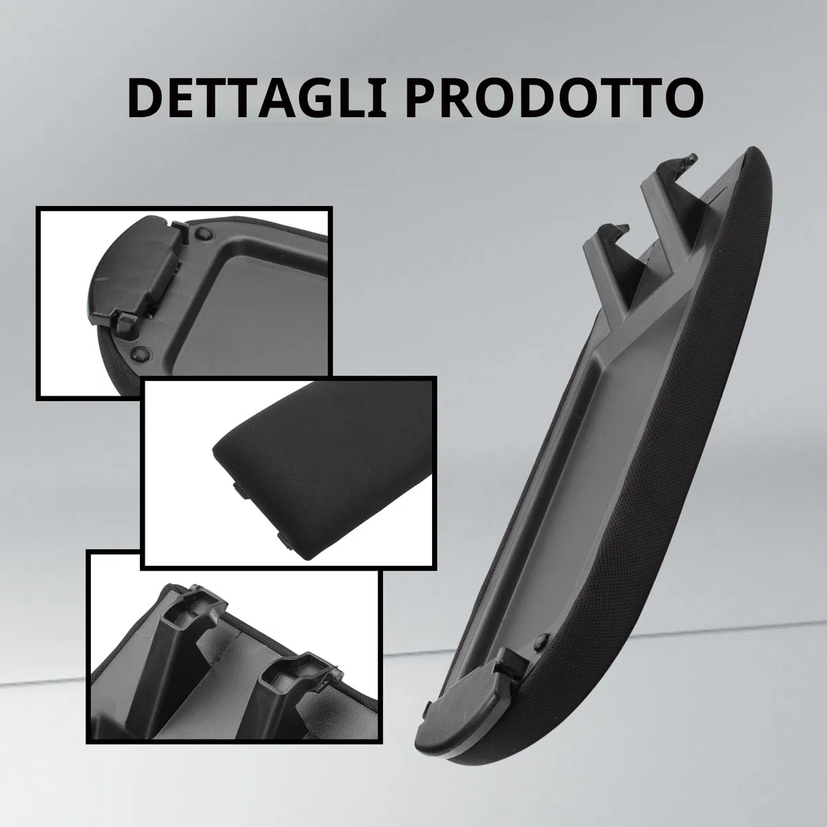 KASturbo Coperchio per Bracciolo Console Centralecompatibile con Jetta Bora Golf MK4 Polo Skoda Octavia Passat B5 nero Bracciolo In Tessuto Morbido nero