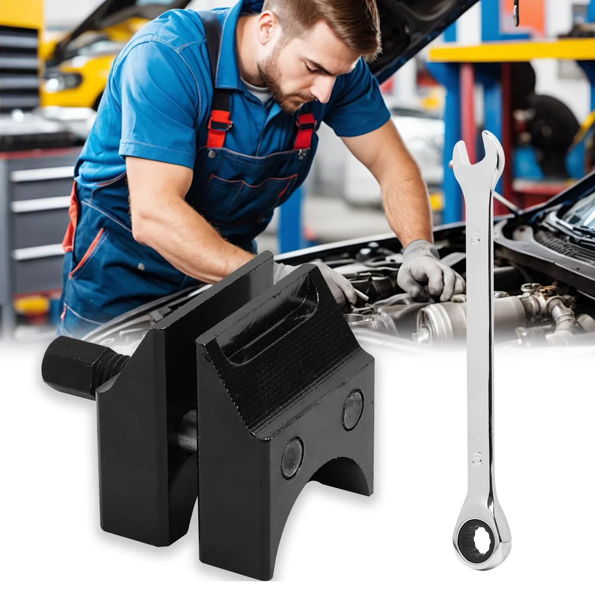 Divaricatore per Puntone di Sospensione con Mozzo Diviso, Strumento Universale per la Rimozione e Installazione di Montanti, Attrezzo per Divaricatore Puntone Sospensione, Facile da Usare