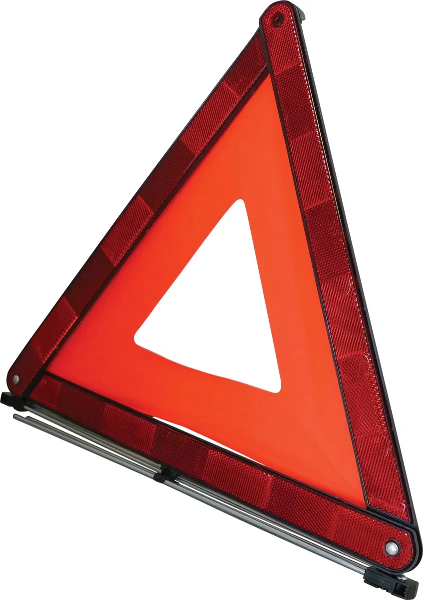 HypaDrive - Triangolo di sicurezza per guasti stradali, pieghevole, testato dal vento con custodia
