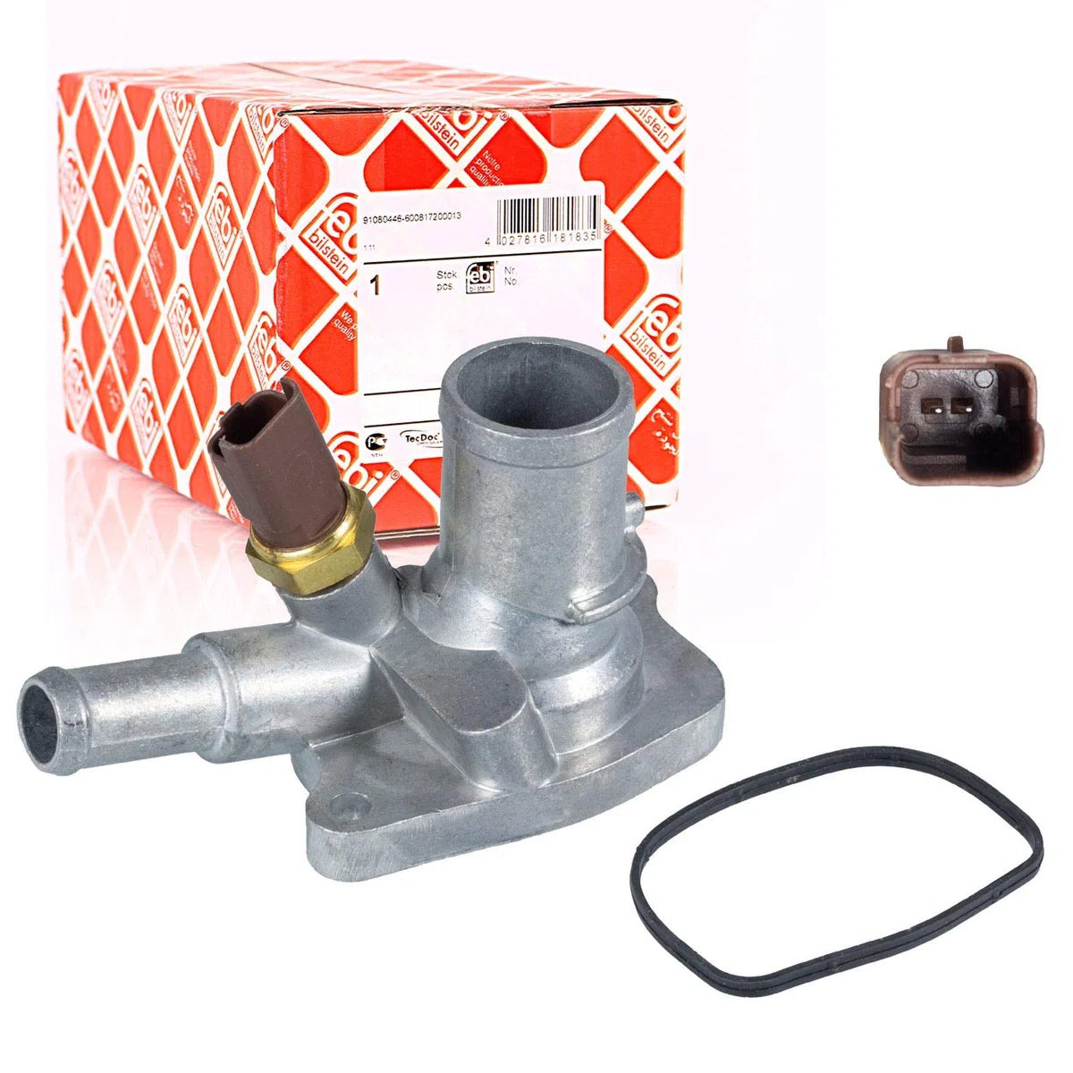 febi bilstein 34957 alloggiamento termostato con interruttore temperatura e guarnizione, 1 unità
