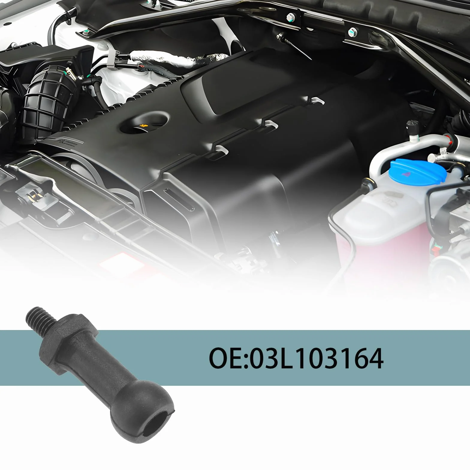 Bullone di montaggio per coperchio di motore, 03L103164, compatibile con Audi, VW, SEAT, Skoda
