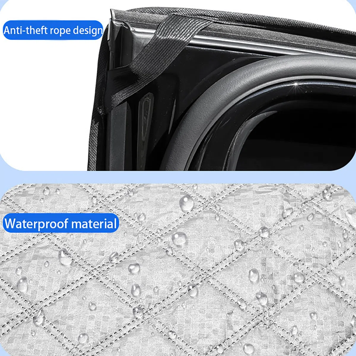 Copertura per Parabrezza Parasole Auto - 1 Pezzo, Argento, Coprisole Autos Parabrezzaer, Adatto per Berlina, Pieghevole, Protezione uv, Protezione Neve,Gelo, Protezione Polvere