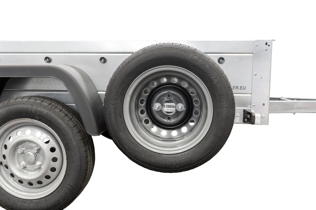 UNITRAILER Supporto Ruota di SCORTA per RIMORCHIO Garden Trailer Kipp