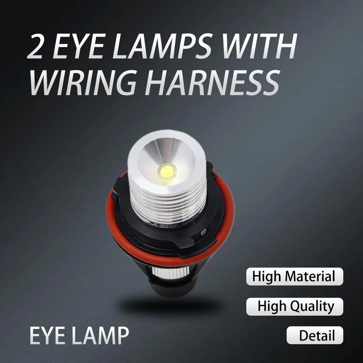 Confezione da 2 fari anteriori Angel Eye, compatibili con E39 E53 E60 E61 E63 E64 E65 E66 E87 6000K 7000K bianco xeno