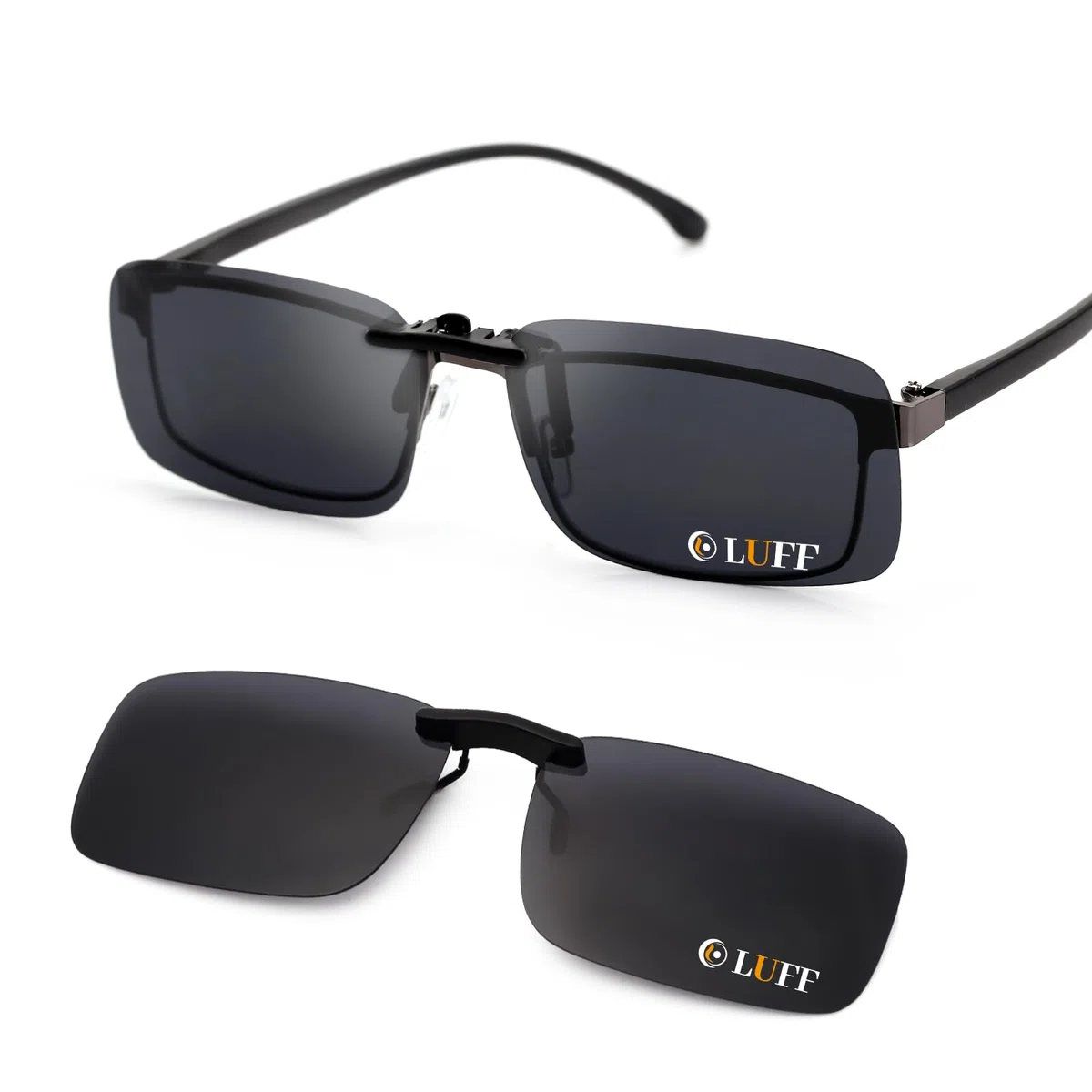 LUFF Clip Unisex Polarizzata su Occhiali da Sole per Occhiali da Vista-Buoni Occhiali da Sole Stile clip per Occhiali Miopia all'Aperto/Guida/Pesca