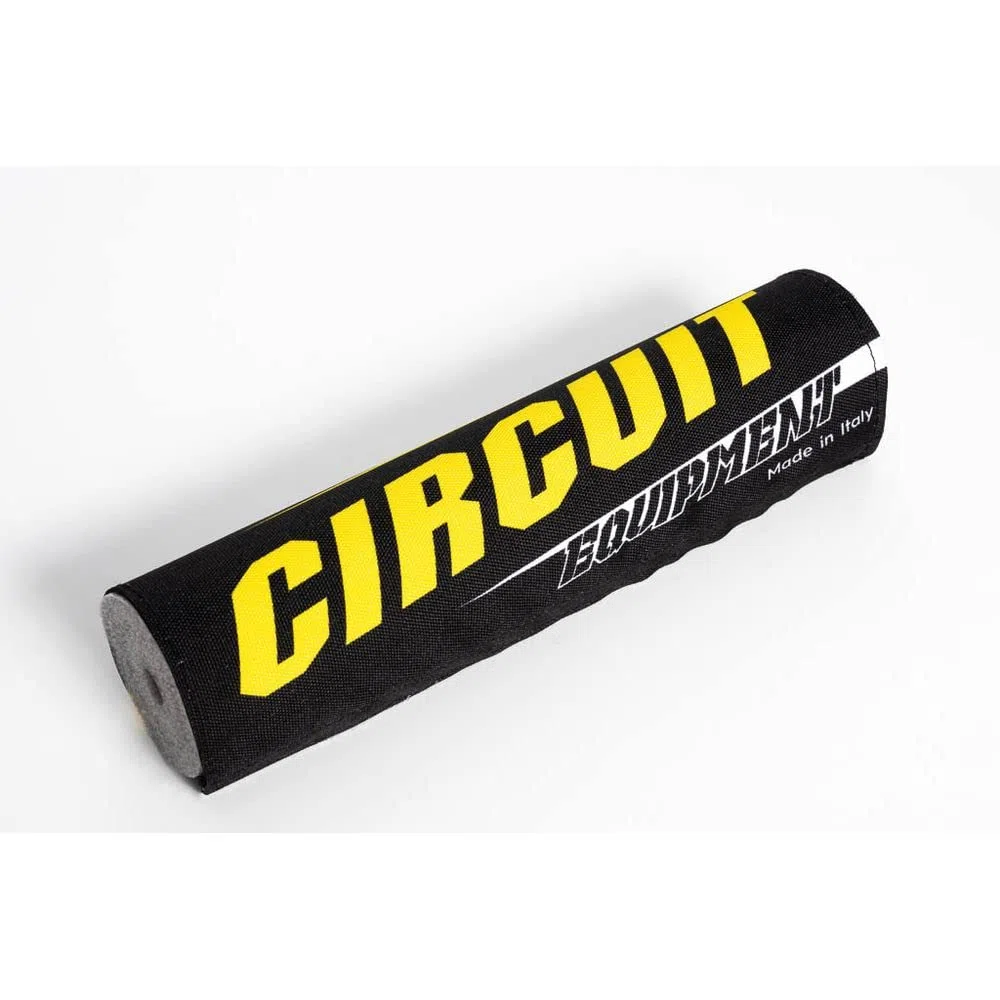 Circuit Equipment – Paracolpi Manubrio MXIII in Foam con Cover in Tessuto Poliestere Stampato – Giallo – vestibilità Universale – 273 mm