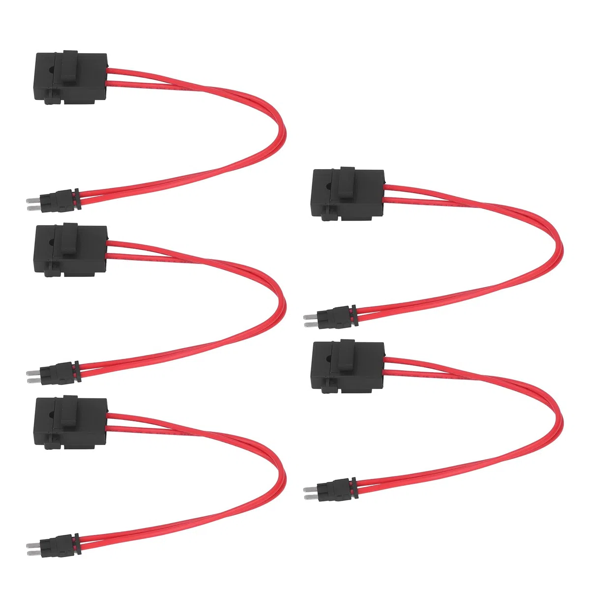 Connettore Portafusibili per Auto, Connettore del Pannello della Scatola dei Fusibili del Veicolo Mini Punta Sottile Compatta 5 Pezzi per il Test (Piedini lunghi ACM 9,1 mm)
