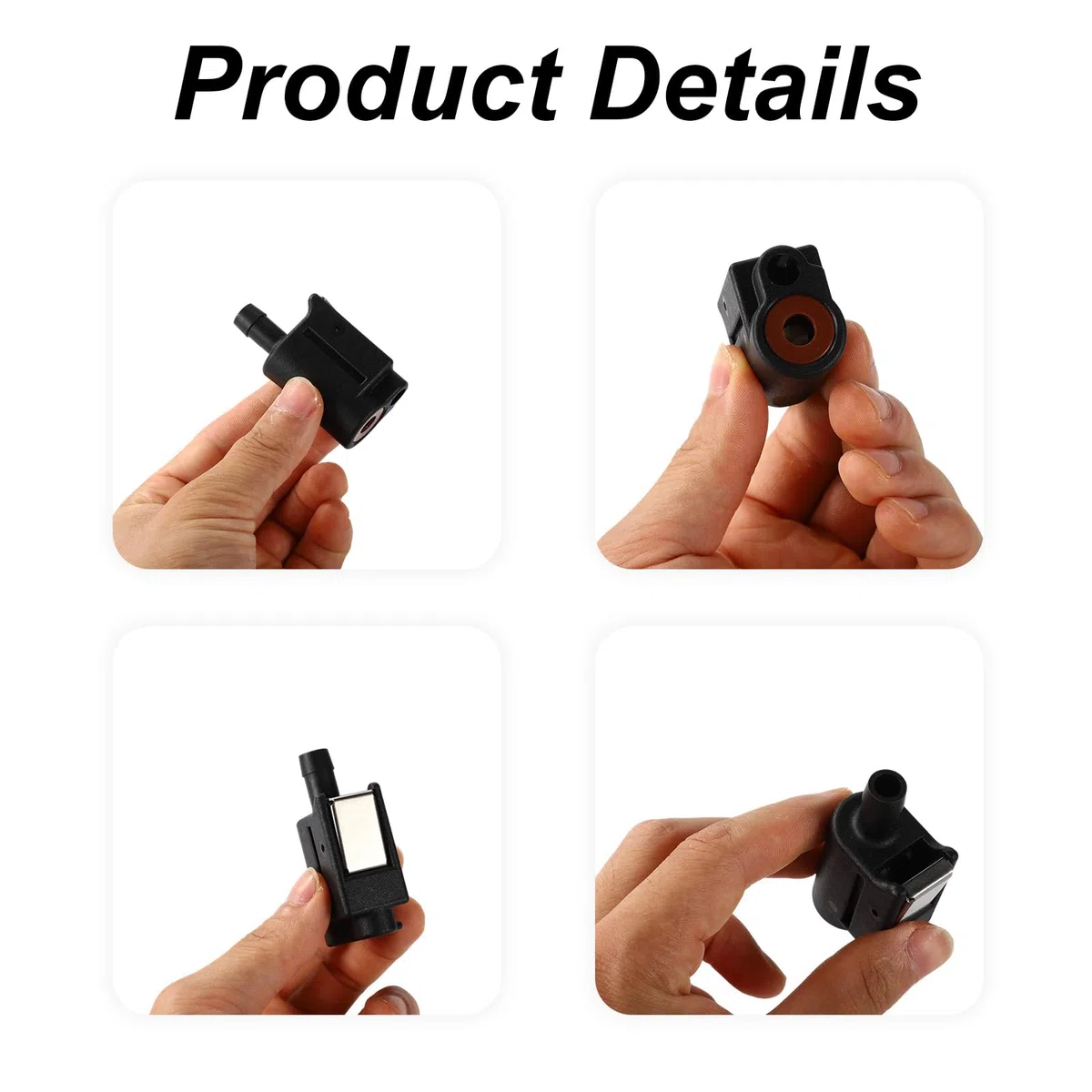 Tinoaly 13563Q7 Connettore Femmina Linea Carburante, 8mm Quick-Connect per Mercury Raccordo Tubo Serbatoio Carburante Fuoribordo Doppia Tenuta Design Clip-On per 22-13563A7 22-13563T7