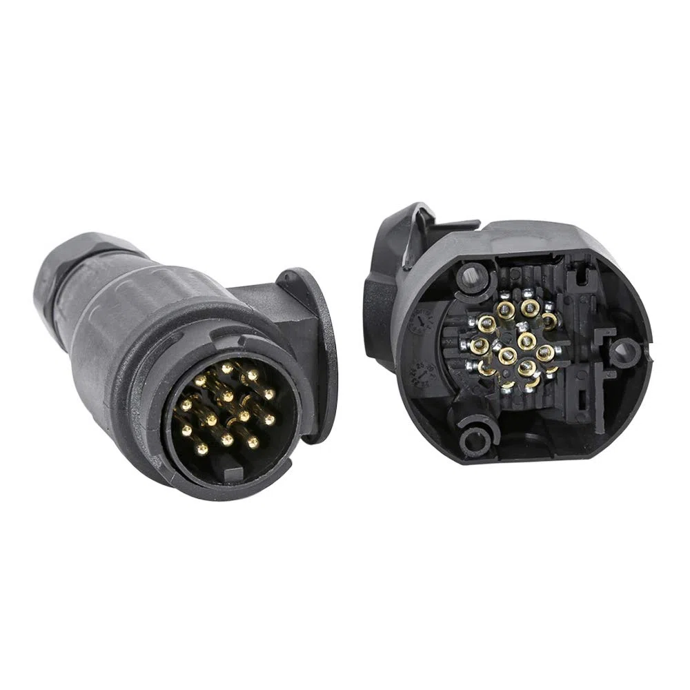 Spina e Presa Rimorchio 13 Poli, 12V Impermeabile Connettori per Caravan RV