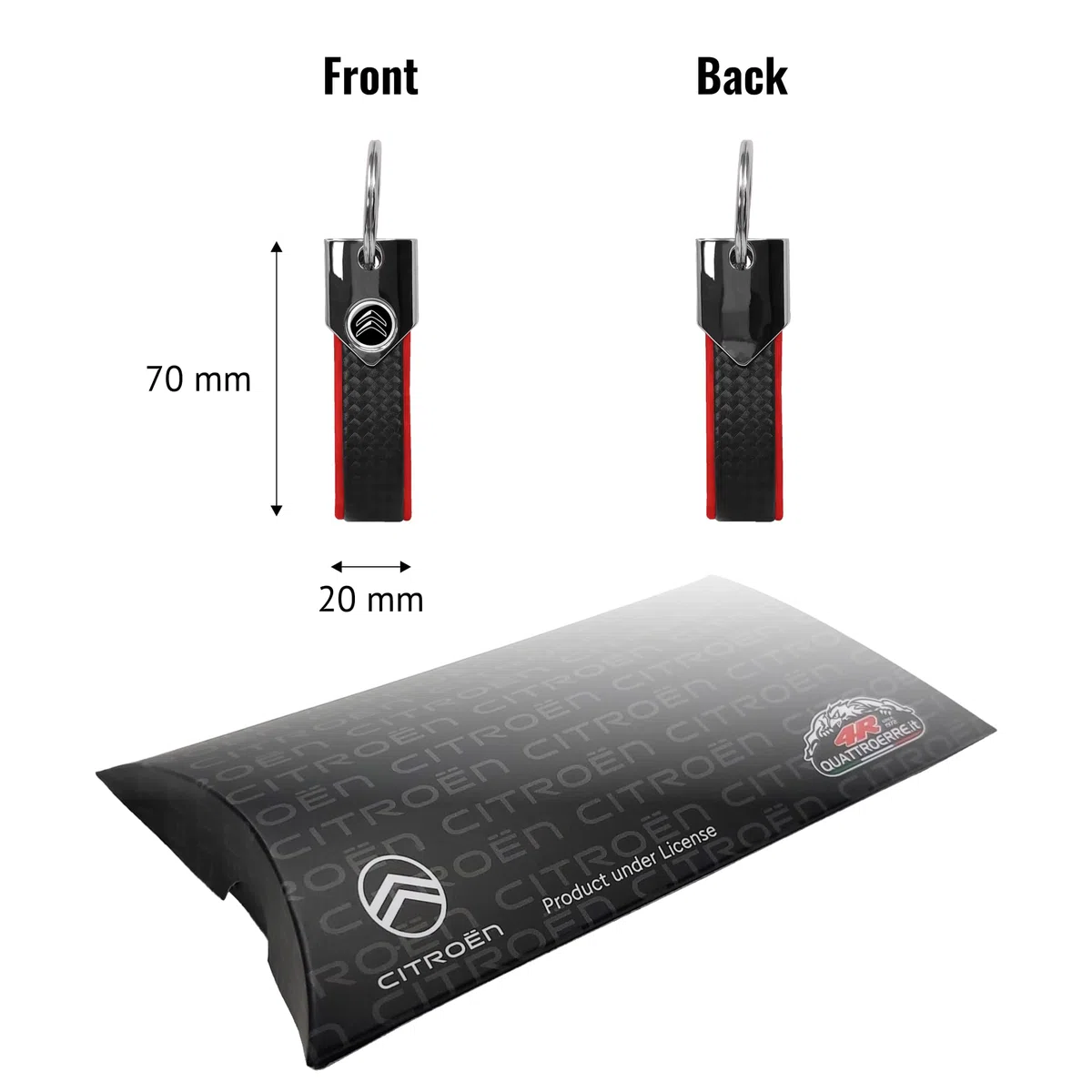 CITROËN Portachiavi Olografico Ufficiale, Carbon