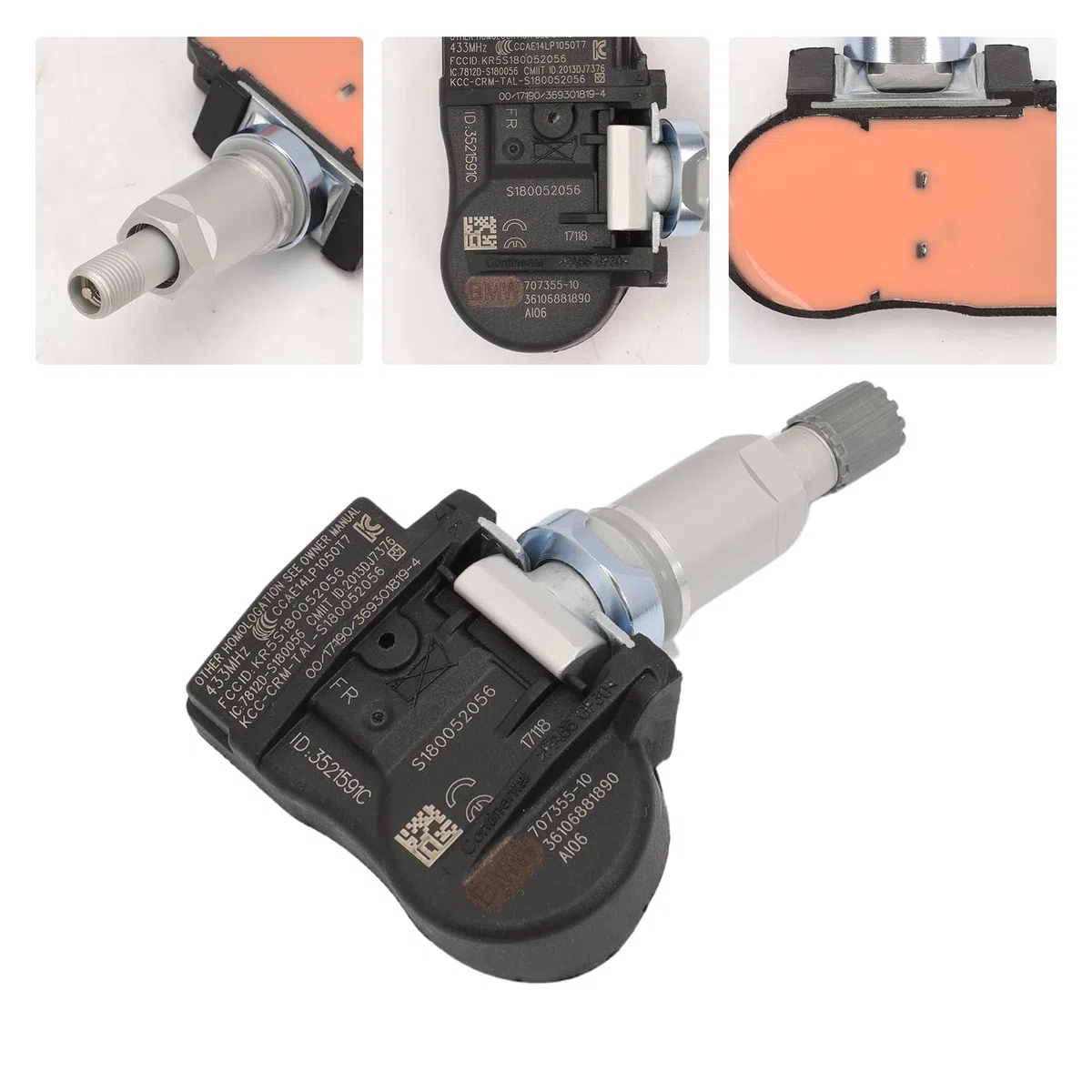 Sensore di pressione Sistema di monitoraggio della pressione dei pneumatici Sensore TPMS RDKS per Serie 1 2 3 4 F20 F21 F22 F23 F87 F45 F30 F31 36106856209, 36106881890
