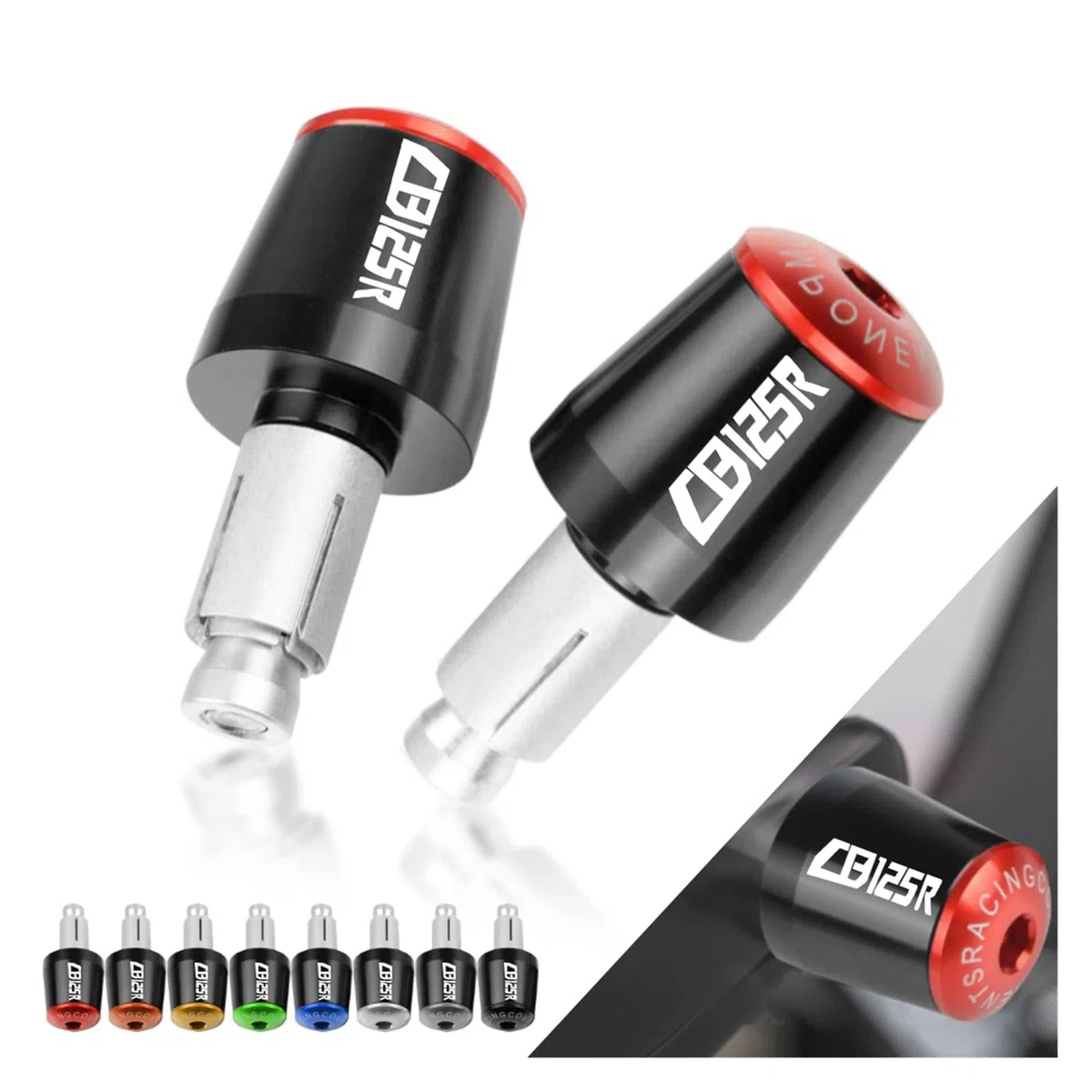 Per Honda CB125R CB 125R 2018 2019 2020 2021 2022 Moto Manubrio Estremità Manopole Caps Manubrio Balanced Plug Slider