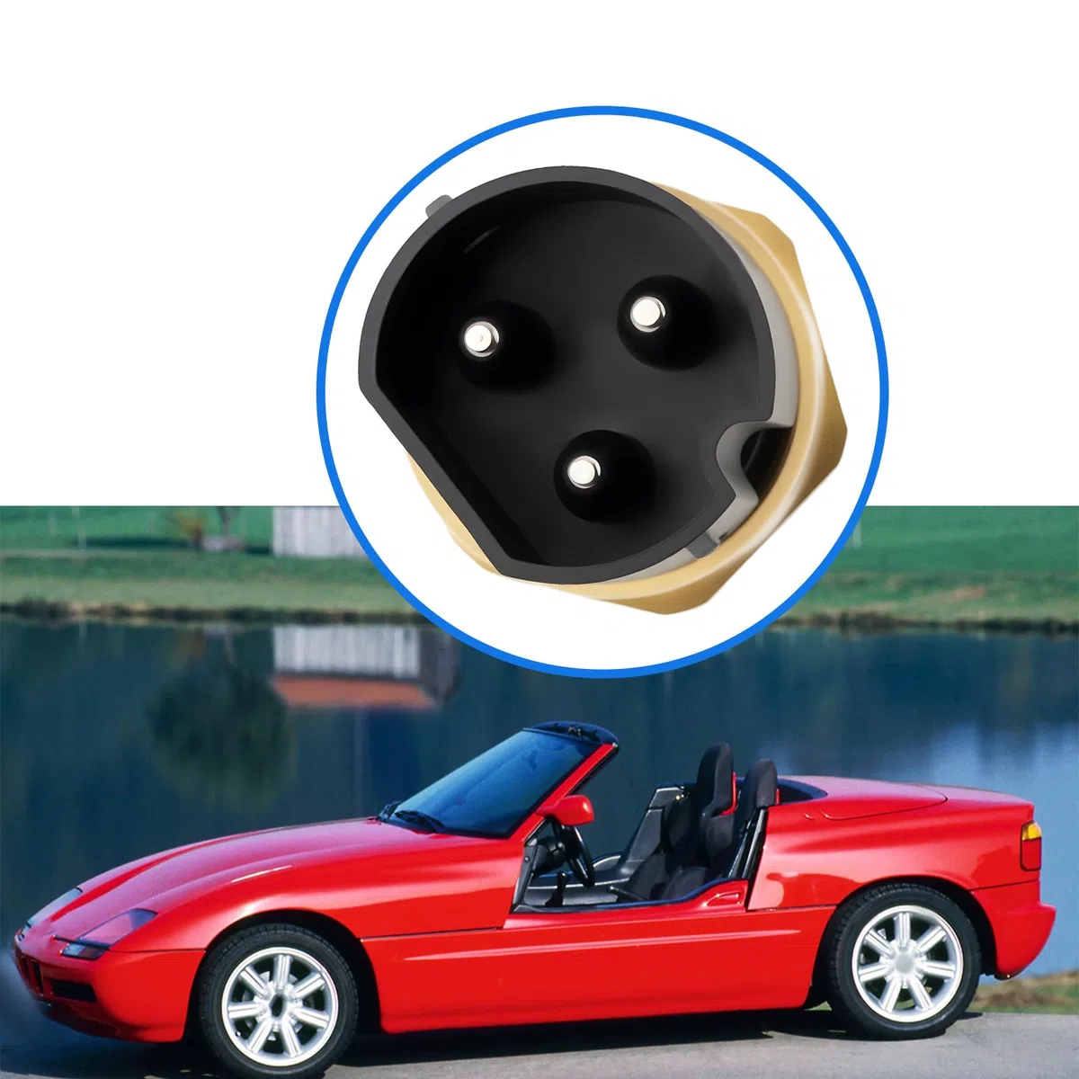 Termointerruttore termointerruttore ventola radiatore M14 x1,5 3 pin compatibile con BMW Z3 E30 3 5 7 8 Series 61311378073