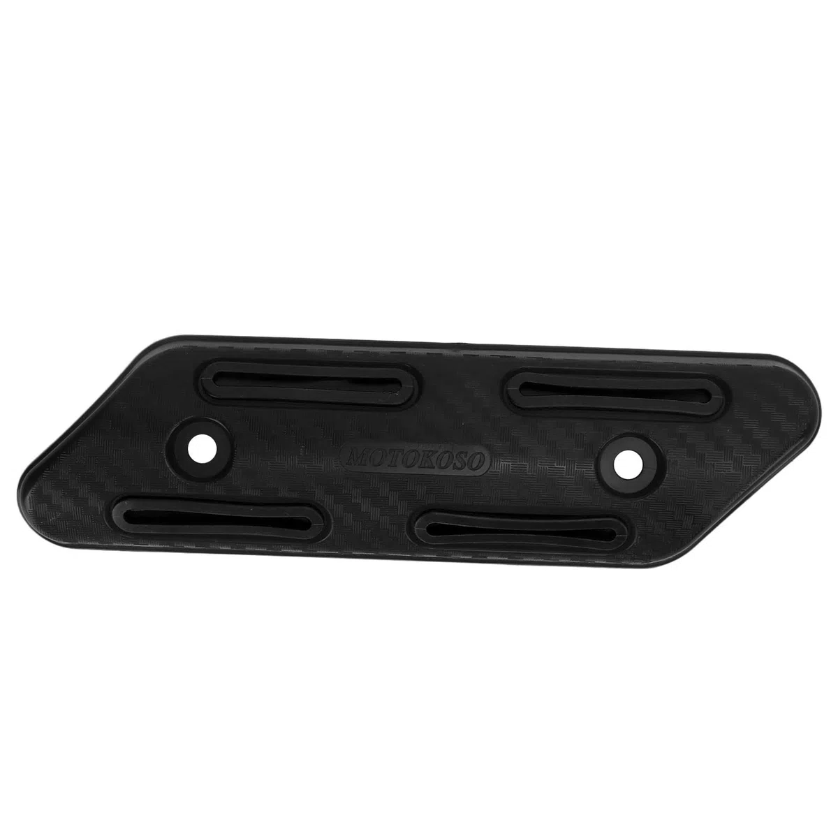 Protezione Termica del Tubo di Scarico, Decorazione Personalizzata Anti-scottatura Protezione Termica dello Scarico ABS Universiale per motocicli a 4 Tempi ATV UTV(Nero)