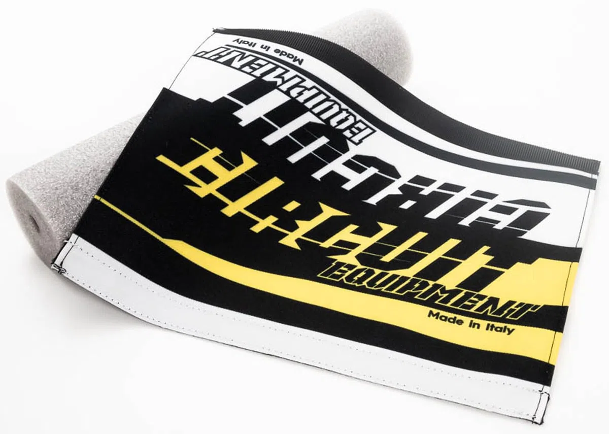 Circuit Equipment – Paracolpi Manubrio MXIII in Foam con Cover in Tessuto Poliestere Stampato – Giallo Fluo – vestibilità Universale – 273 mm