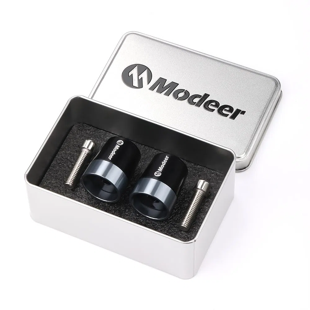 Modeer Manubrio estremità per Kawasaki Ninja 250 300 400 650 1000 400R 250R 250SX 1000SX H2R ZX14R ZX10R ZX6R Z250 300 400 Z650 750 800 900 1000 Vulcan S 650 900 Accessori Moto (Verde)