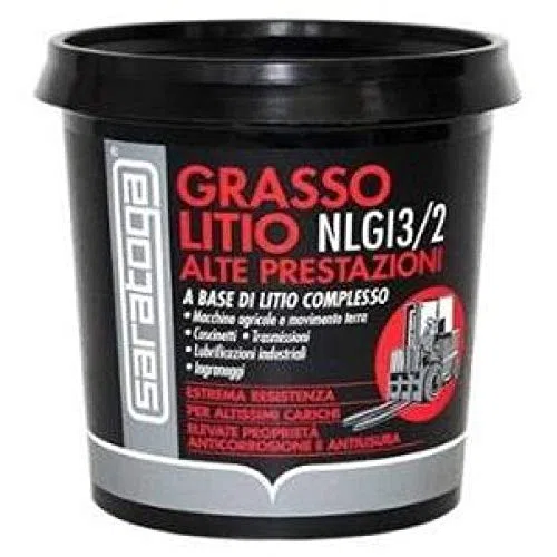 SARATOGA GRASSO AL LITIO ALTE PRESTAZIONI NLG13/2 BARATTOLO 900 GR