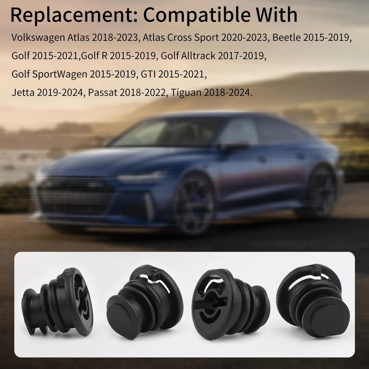 12 tappi di scarico dell'olio motore per auto, 06L103801, compatibili con Audi A1 A3 A4 A5 A6 A7 Q3 Q5 Q7 S3, per Volkswagen Golf GTI Jetta Passat Tiguan