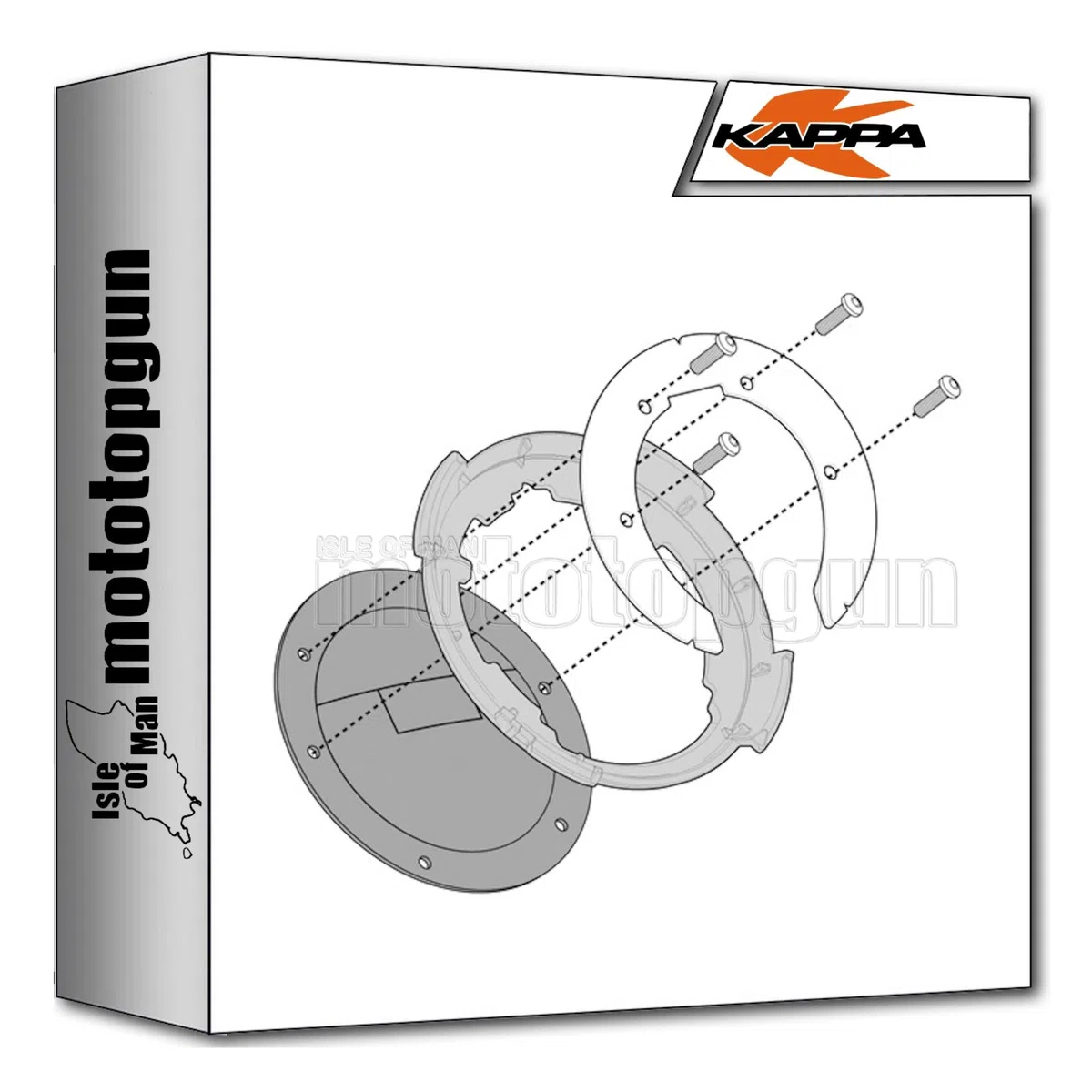 kappa attacco flangia tanklock per borsa da serbatoio compatibile con bmw f 850 gs 2021 2022 2023 mototopgun