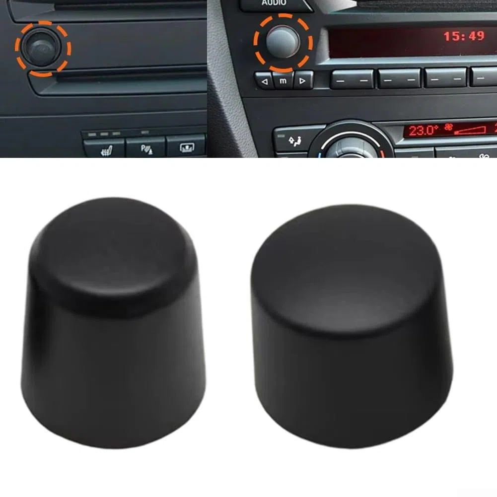 Manopola rotante per interruttore volume radio audio per BMW Serie 3 E90 E81 E82 E87 E88 2005-2012 compatibile con modelli LHD e RHD Costruzione PC ABS (E)