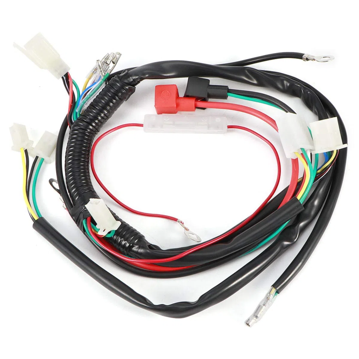 Cablaggio di avviamento del motore, cablaggio del cablaggio di avviamento del motore elettrico per Pit Bike Moto Atv Quad 70cc 90cc 110cc 125c Pvc