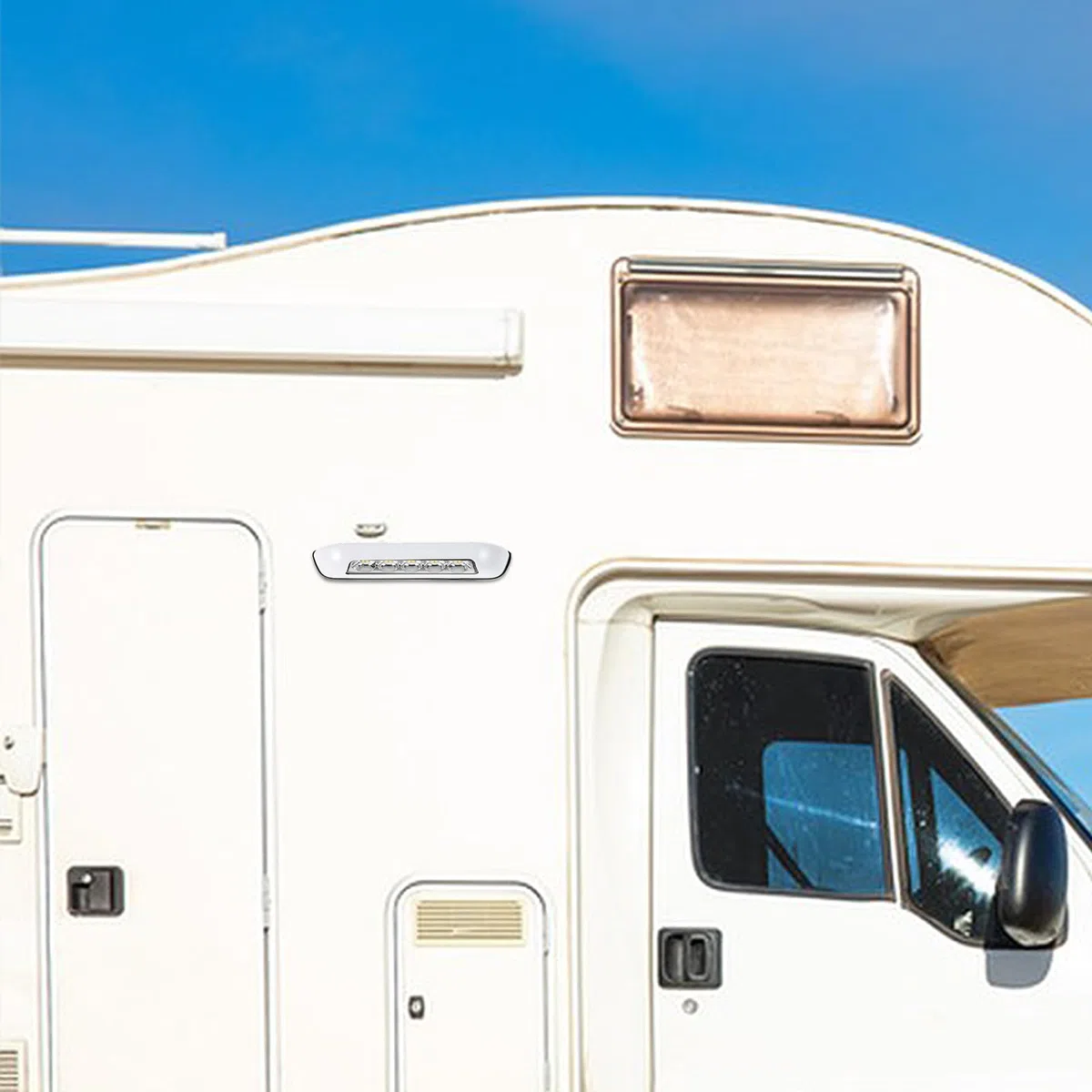 GANAZONO Luce Esterna Camper a LED Impermeabile Lampada Portico RV con Regolazione Tensione per Illuminazione Esterna Camper E Rimorchi Facile Installazione Basso Consumo Energetico