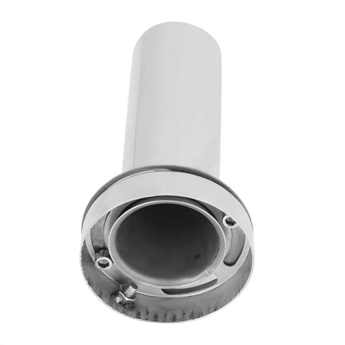 Silenziatore di scarico auto Suuonee, silenziatore di scarico rimovibile con punta tonda regolabile universale(3.5 inch)
