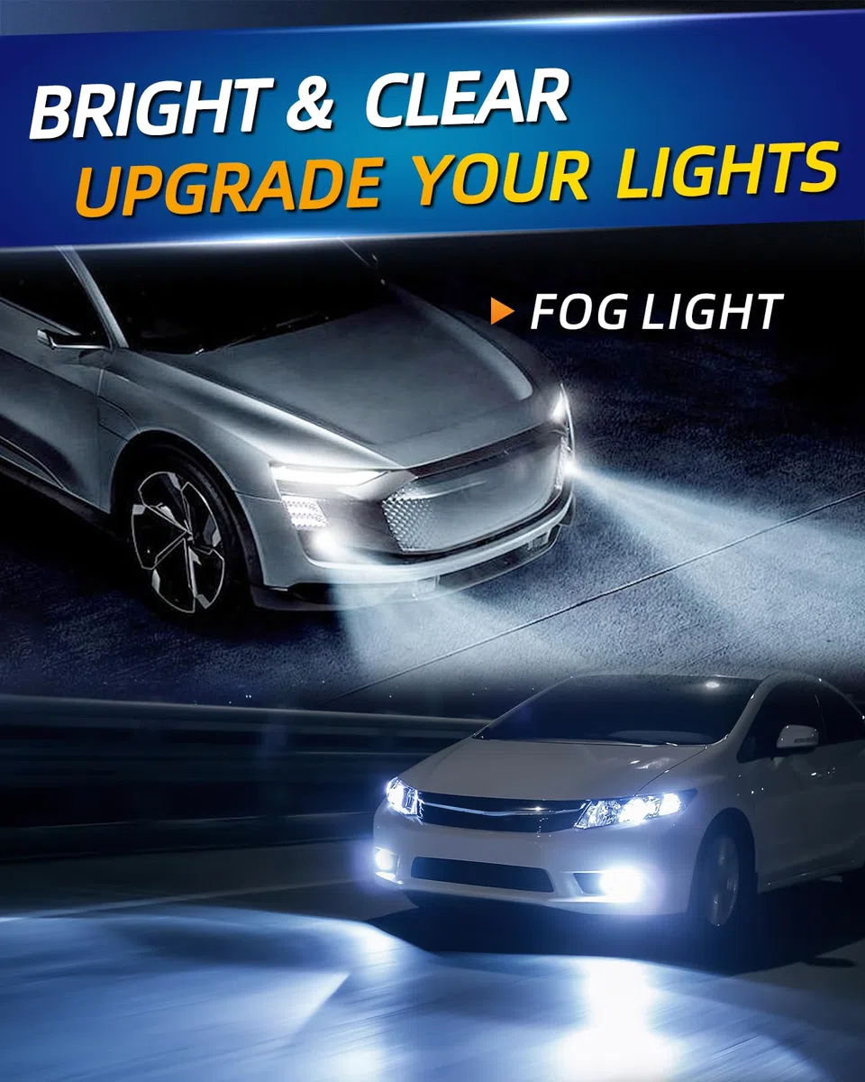 H11 LED Fendinebbia Bianco Super Luminosità H8 H9 H16 1:1 Sostituisce 12V 24V Auto Luci Antinebbia Anteriori Fendinebbia Diurne Luci 2 Lampadine