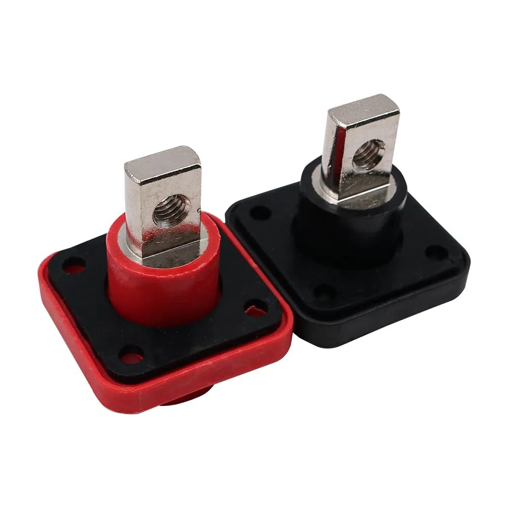 Sarini 2 connettori per terminali Batteria, Morsetti per terminali Batteria, terminale per Batteria al Litio Interamente in Rame, terminale per accumulo di energia con connettore Batteria(150A)