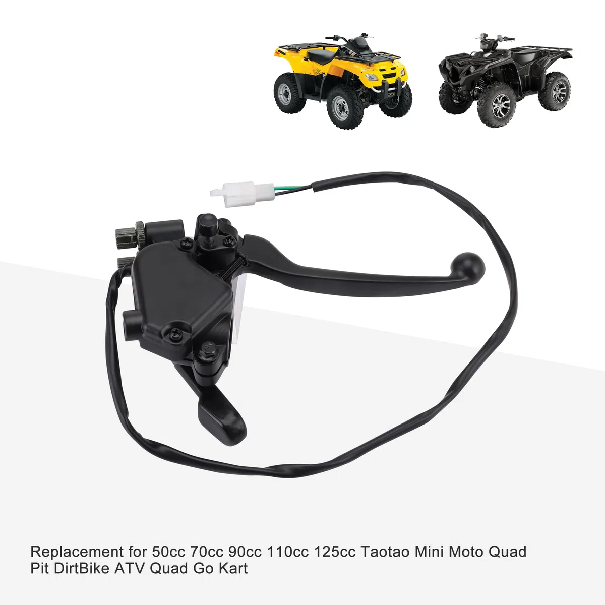 GOOFIT Acceleratore dell'acceleratore del pollice da 7/8" con manica in gomma Sostituzione per 50cc 70cc 90cc 110cc 125cc Taotao Mini Moto Quad Pit DirtBike ATV Quad Go Kart