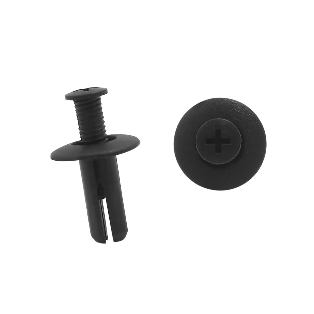 A ABSOPRO Rivetti Fissaggio Clip 8mm x 20mm x 20mm Plastica Nero (Set 20)