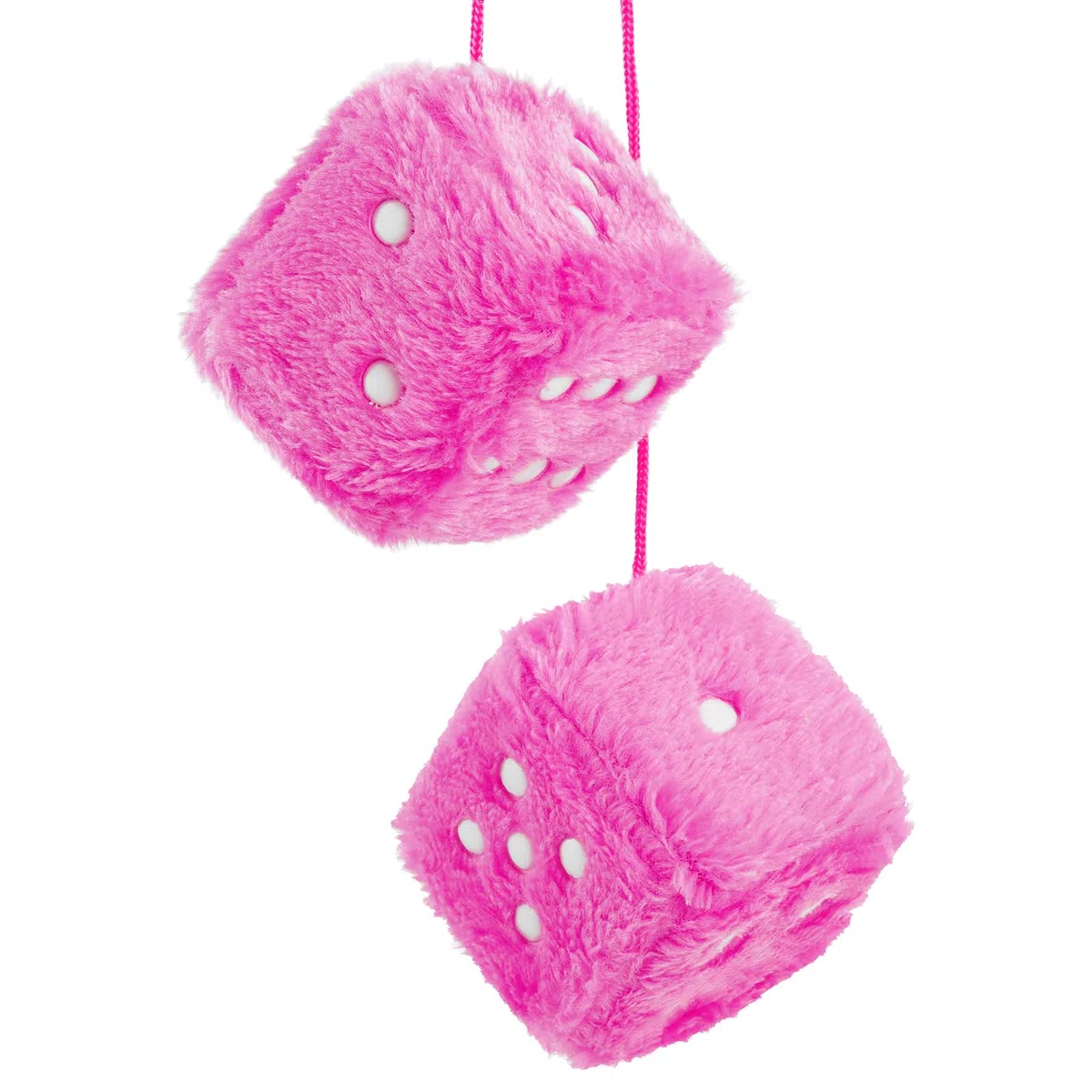 Dadi Di Peluche Auto, Un Paio Di Dadi Peluche Appesi, Accessori Auto Dadi Peluche Rosa Accessori Dadi Peluche Auto Specchietto Retrovisore Interno Auto Accessori Appesi 2.75 Pollici Dadi Auto