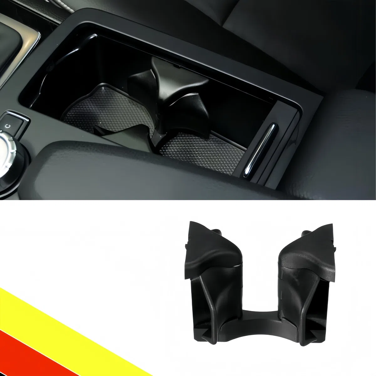 POETRYXIAO Mittelkonsole Getränkehalter für C-Klasse W204/E-Klasse W212 C207，Mittelkonsole Becherhalter für C/E Klasse 204680239