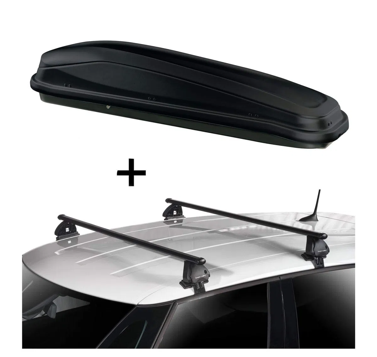 JUEASY300 300 LT NERO + BARRE PORTATUTTO VDP EVO ACCIAIO COMPATIBILE CON Citroen Saxo 3 PORTE 1996-2004