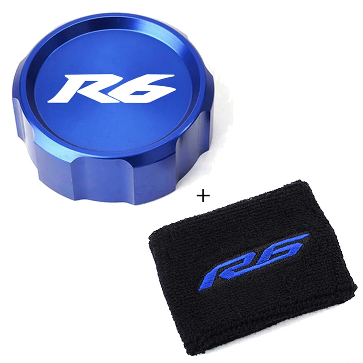 Moto Accessori per yamaha R6 YZF-R6 R6S 1999-2015 2001 2003 2004 2010 Copertura Tappi Serbatoi Olio Freno Anteriore + Polsino Elastico Calzino